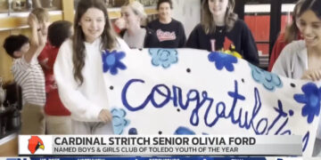 Toledo Boys & Girls Club Names Cardinal Stritch’s Olivia Ford Youth of the Year