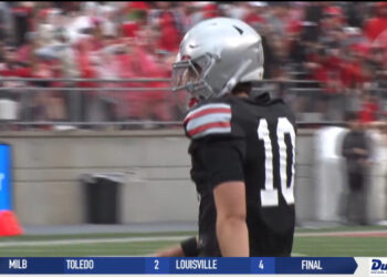 Julian Sayin Growing Dual Threat Abilities Delivers First Spring TD