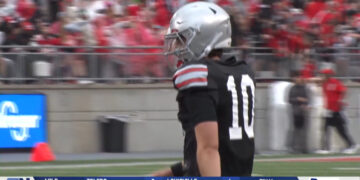 Julian Sayin Growing Dual Threat Abilities Delivers First Spring TD