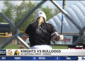 Adrian Scores First but Falls to Calvin, 6-1