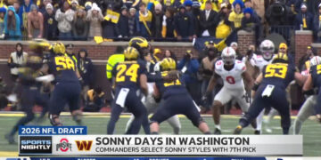 Ohio State LB Sonny Styles Taken by Commanders 7th Overall