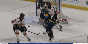 Perrysburg’s Dickinson One of Three Walleye to Score in 1st Period