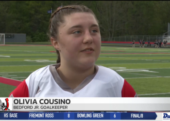 Cousino Helps Backstop Bedford to 13-12 Victory Over Pioneer