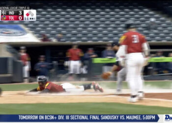 Mud Hens, Indians Split Midday Doubleheader
