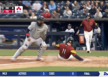 Mud Hens Fall to Indians in Extra Innings, 10-4
