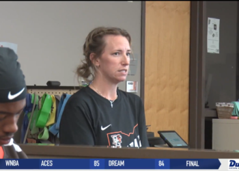 Kyeli Brennan Goes Through the Paces at BGSU Football Women’s Clinic