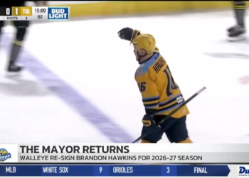 Toledo Captain Brandon Hawkins Re-signs with Walleye