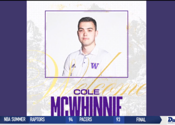 Former Eagle Cole McWhinnie Charges West to Washington