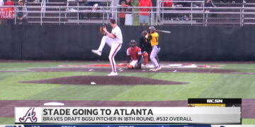 BGSU Pitcher Stade Selected by Atlanta in MLB Draft