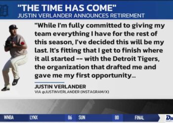 Tigers Pitcher Justin Verlander Announces Retirement Following 2026 Season