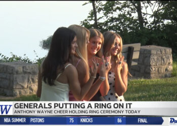 Generals Put a Ring on it, Anthony Wayne Cheer Celebrates National and State Titles