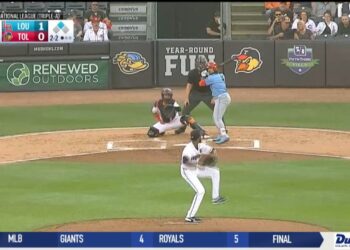 Bats Beat Mud Hens 9-0