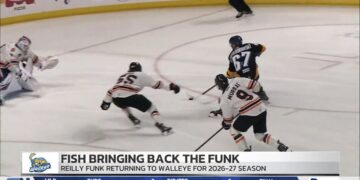 Walleye Resign Reilly Funk for the 2026-27 Season