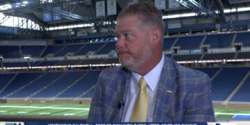 Toledo Football Coach Mike Jacobs Sits Down with Yaw Bonsu at MAC Media Day