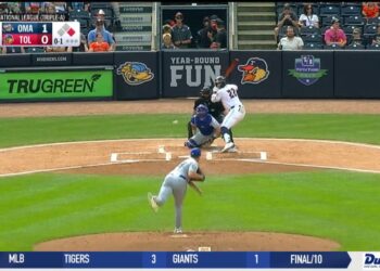 Trei Cruz 2RBI Game Powers the Mud Hens to 3-1 Victory