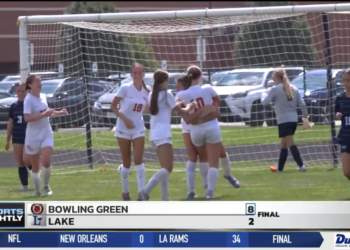 Alayna Mahan, Maddie Gillispie Lead Bowling Green to 8-2 Win over Lake, Bobcats Move to 4-0