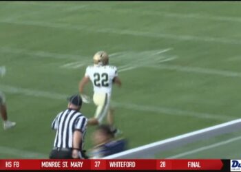 Monroe SMCC Withstands Whiteford’s Running Attack In 37-28 Season-Opening Win