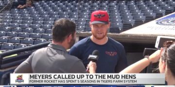 Former Rocket Chris Meyers Makes Triple-A Debut with Mud Hens