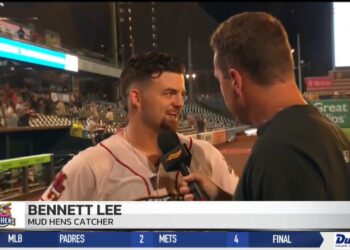 Bennett Lee Walks Off Iowa, Mud Hens Beat Cubs 2-1