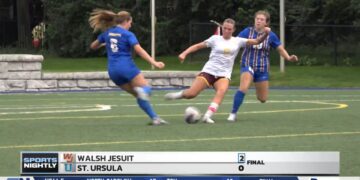 St. Ursula Falls To Walsh Jesuit 2-0
