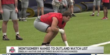 Ohio State OL, Findlay Alum Luke Montgomery Makes Outland Award Watch List