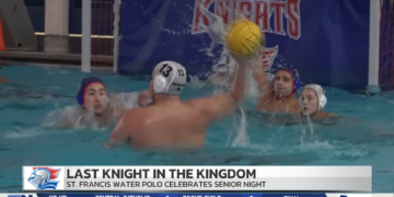 St. Francis Water Polo Celebrates Three Swimmers on Senior Night