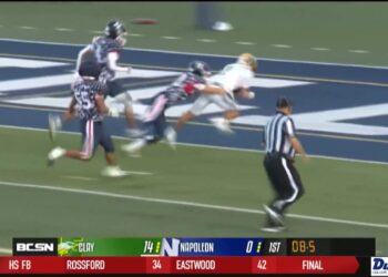 Echelberry’s Five Total Touchdowns Leads Clay To 52-13 Dismantling Of Napoleon