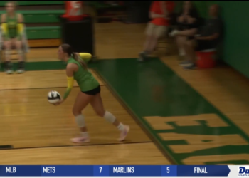 Clay Volleyball Gets First Straight-Set Win of the Season against Northview