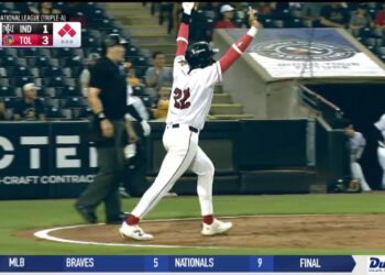 Mud Hens Return Home with 9-7 Win over Indians