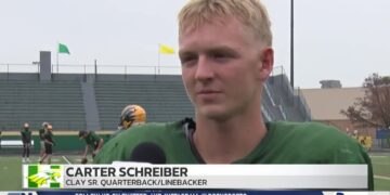 Unsung Hero: Clay Senior Quarterback And Linebacker Carter Schreiber