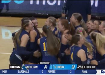 Notre Dame Volleyball Takes Thrilling Match with St. Ursula, 3-1