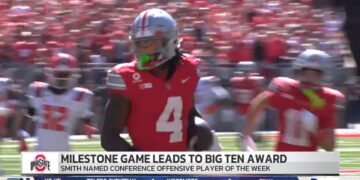 Jeremiah Smith Named AP Poll Player Of The Week