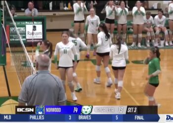 Margaretta Volleyball Fights off Scrappy Northwood Team, 3-1