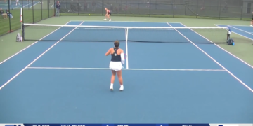 Rachel Spicer Picks up Straight Set Win on the Tennis Courts for Sandusky SMCC