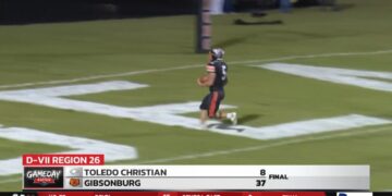 Gibsonburg Claws All Over Toledo Christian 37-8