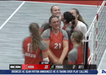 Huron Sweeps Perkins For 9th Straight Win