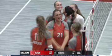 Huron Sweeps Perkins For 9th Straight Win