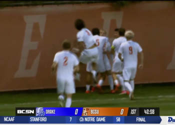 Bowling Green Men’s Soccer Downs Drake 3-0