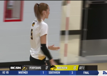 Northview Volleyball Gets Season Sweep of Perrysburg In Straight Sets