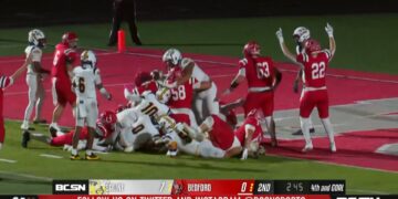 Saline Hands Bedford First Loss Of The Season 28-21, Moves To 8-0