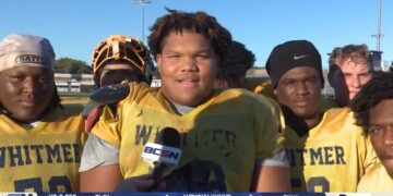 Whitmer Offensive Line Are the Dunn Chevy Players of the Week