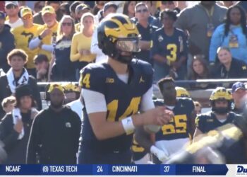 Michigan Falls to #6 Indiana 13-6 In Tommy Carr’s First Start